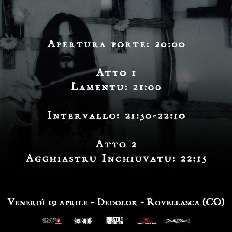 Orari Inchiuvatu 19 e 20 aprile