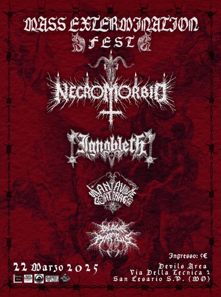 MASS EXTERMINATION FEST: Gli orari di domani
