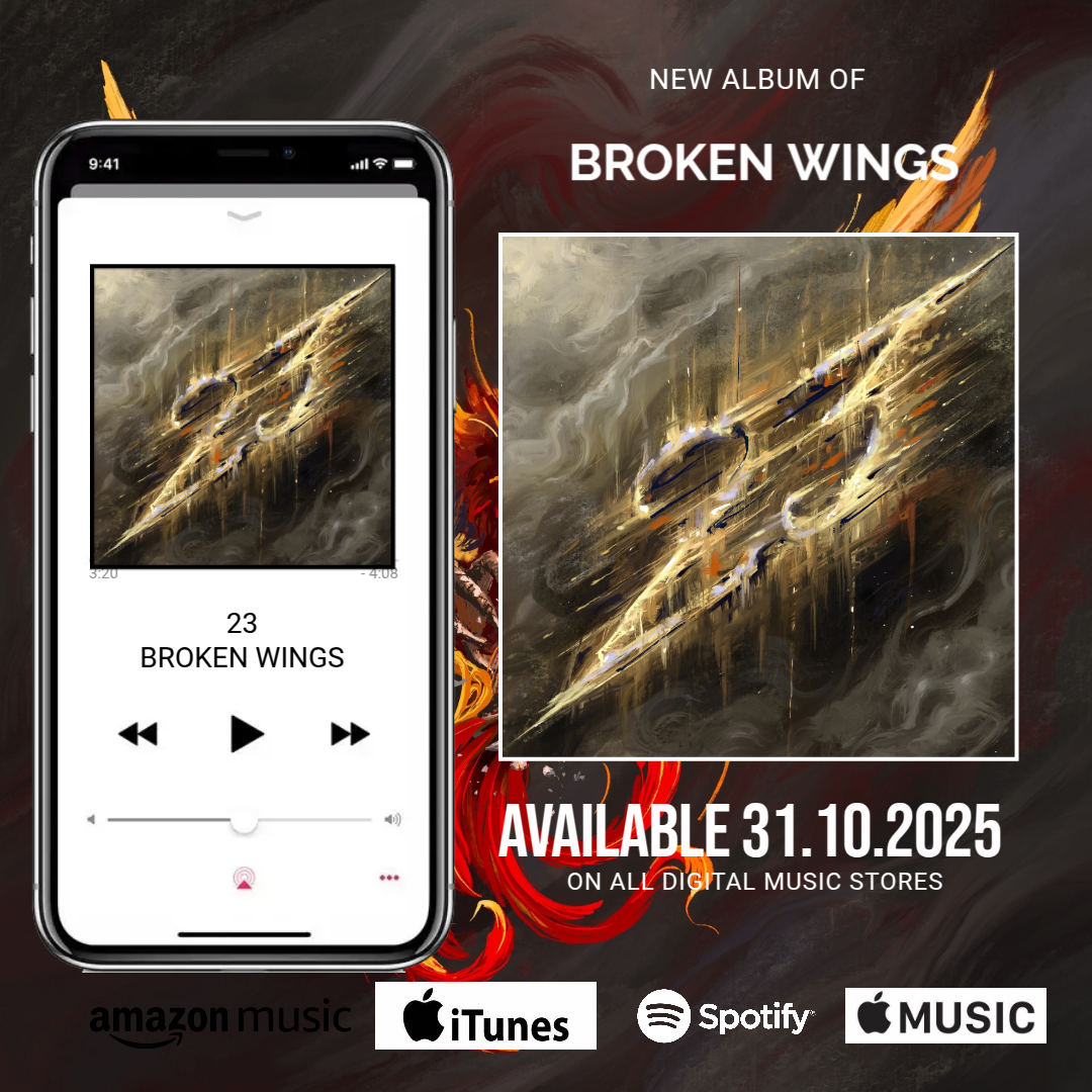 Broken Wings – NUOVO ALBUM “23” Disponibile dal 31 Ottobre in digitale, CD e Vinile