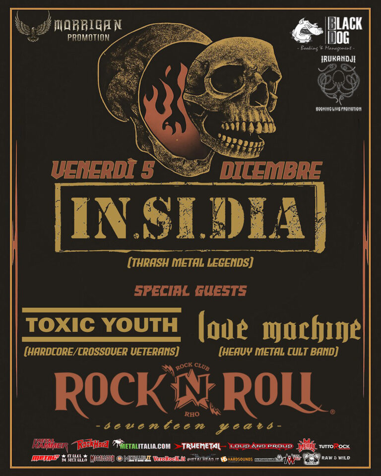 IN.SI.DIA + TOXIC YOUTH + LOVE MACHINE live @ ROCK’N’ROLL CLUB – RHO