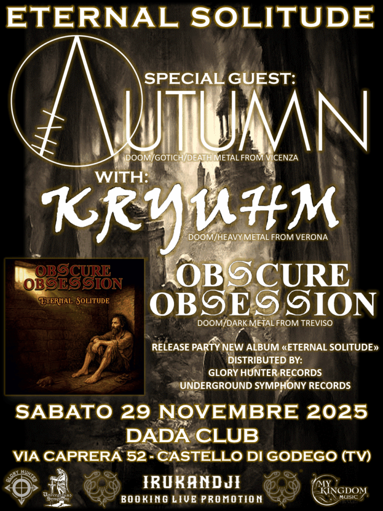 Eternal Solitude!!! Special Guest: In Autumn + Kryuhm + Obscure Obsession @Dada Club.