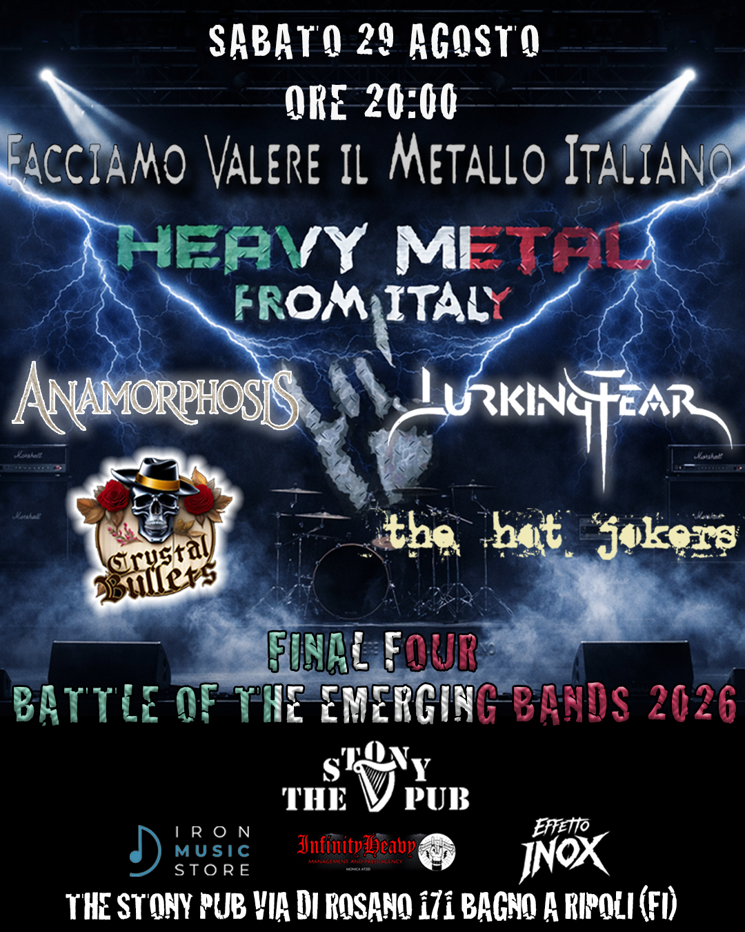 Battle of the Emerging Bands 2026: il 29 agosto la finalissima