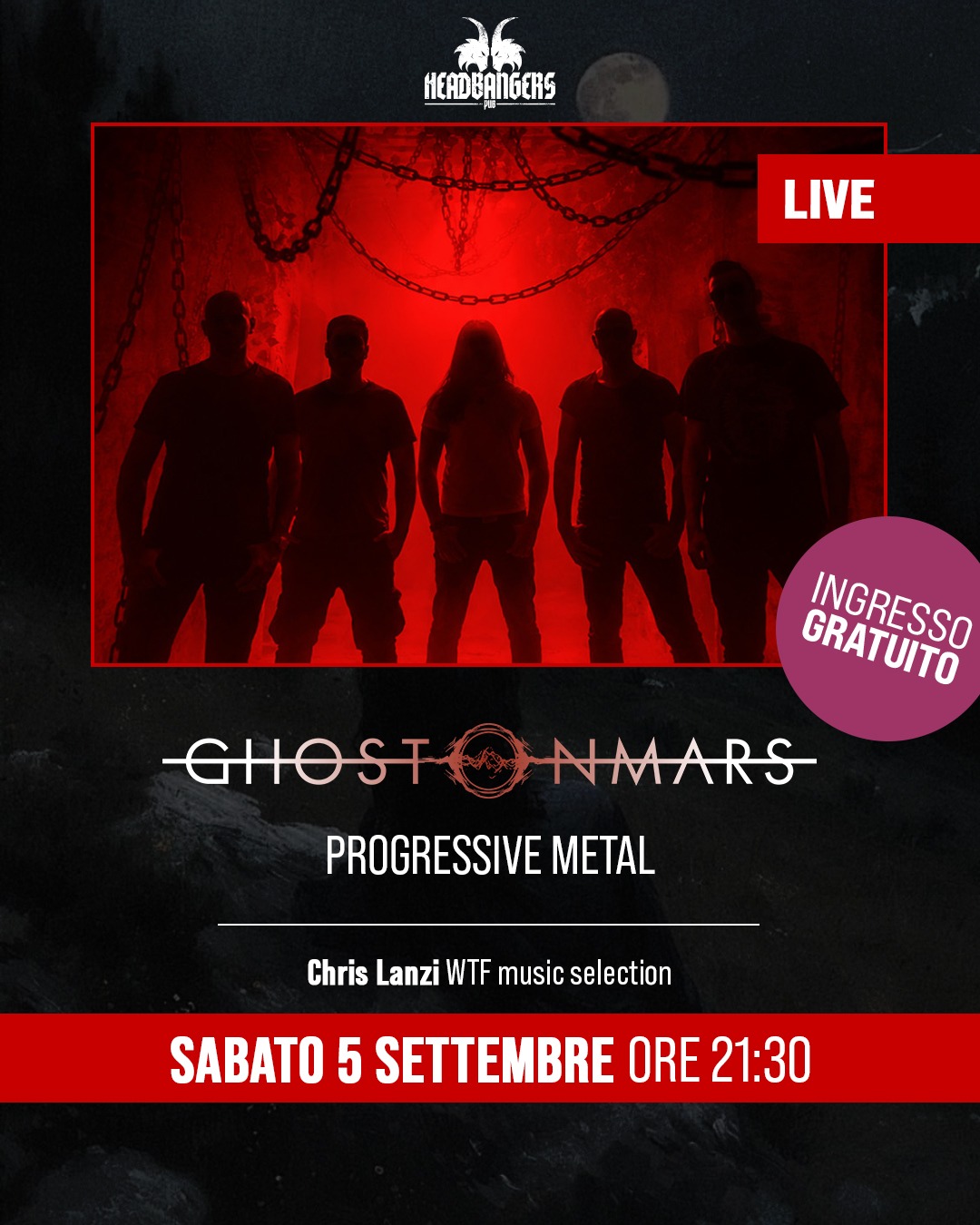 Ghost on Mars [Prog Metal] live a Milano – Headbangers 5/09