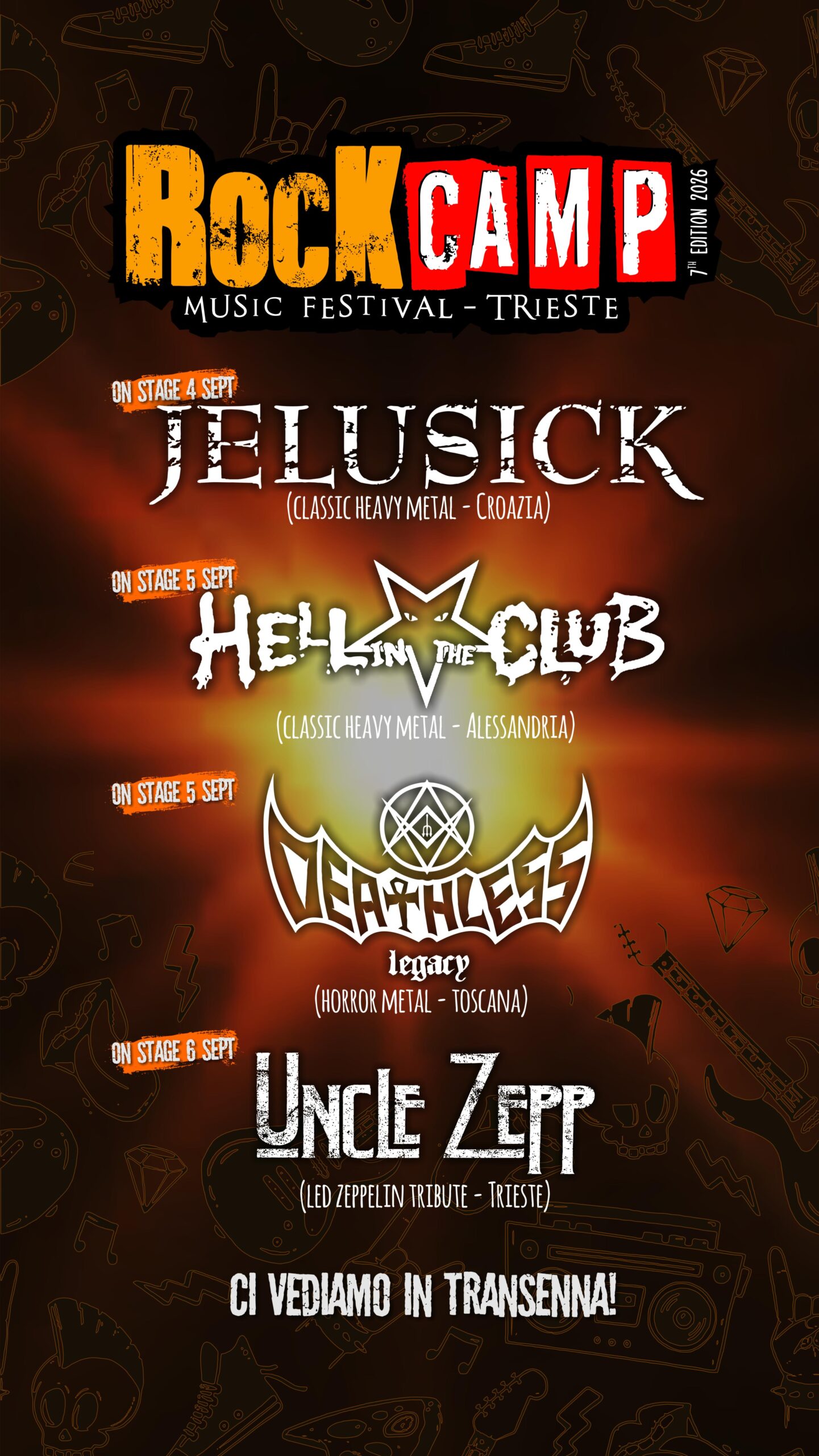 ROCK CAMP 2026: annunciati gli headliners ed il programma definitivo