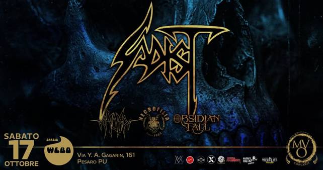 Sadist/ Aydra/ Necrofilia/ Obsidian Fall Live @ Spazio Webo, Pesaro (PU)