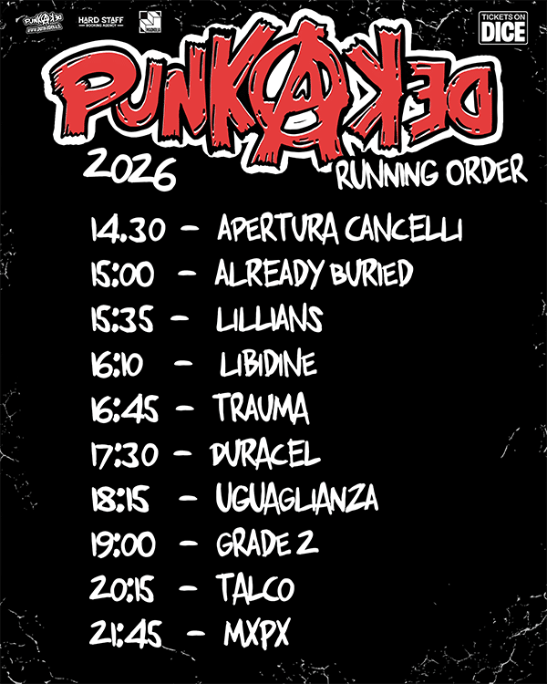 Punkadeka festival 2026: svelati gli orari ufficiali!