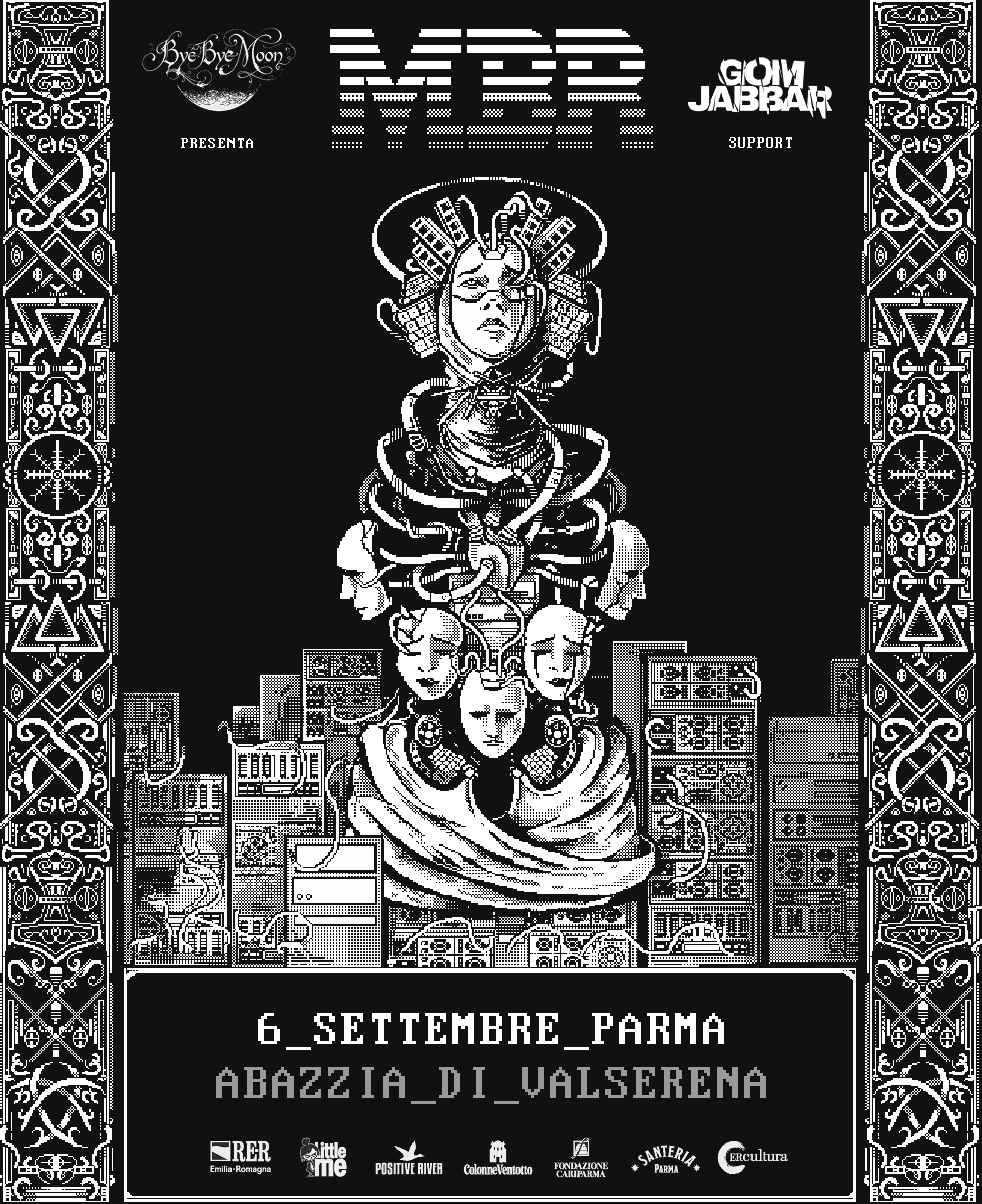 MASTER BOOT RECORD A PARMA: IL 6 SETTEMBRE INAUGURA BYE BYE MOON CON GOM JABBAR