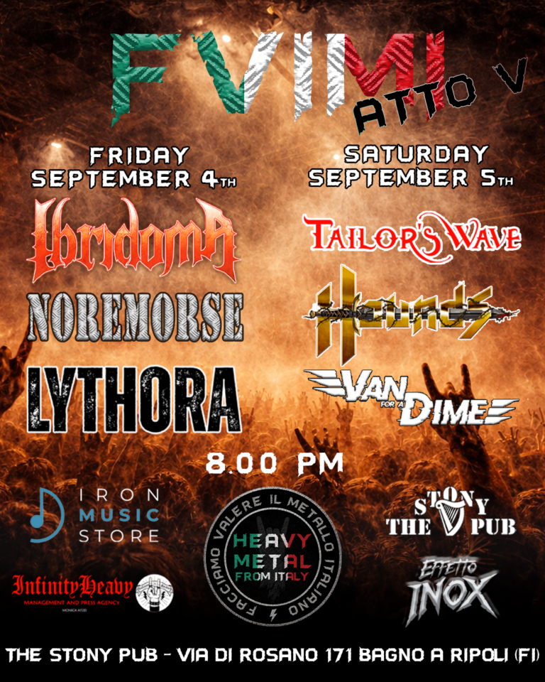 FVIMI – ATTO V 4 e 5 settembre 2026 • The Stony Pub • Bagno a Ripoli (FI)