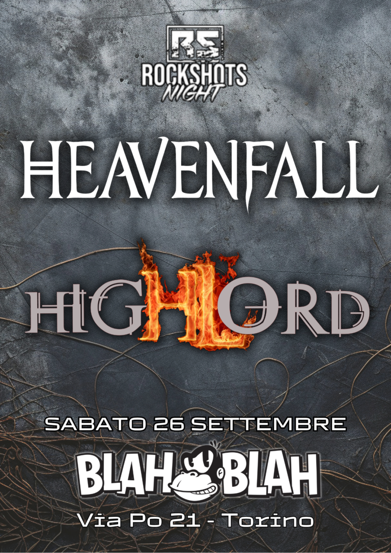 HEAVENFALL + HIGHLORD LIVE AL BLAH BLAH – SABATO 26 SETTEBRE 2026