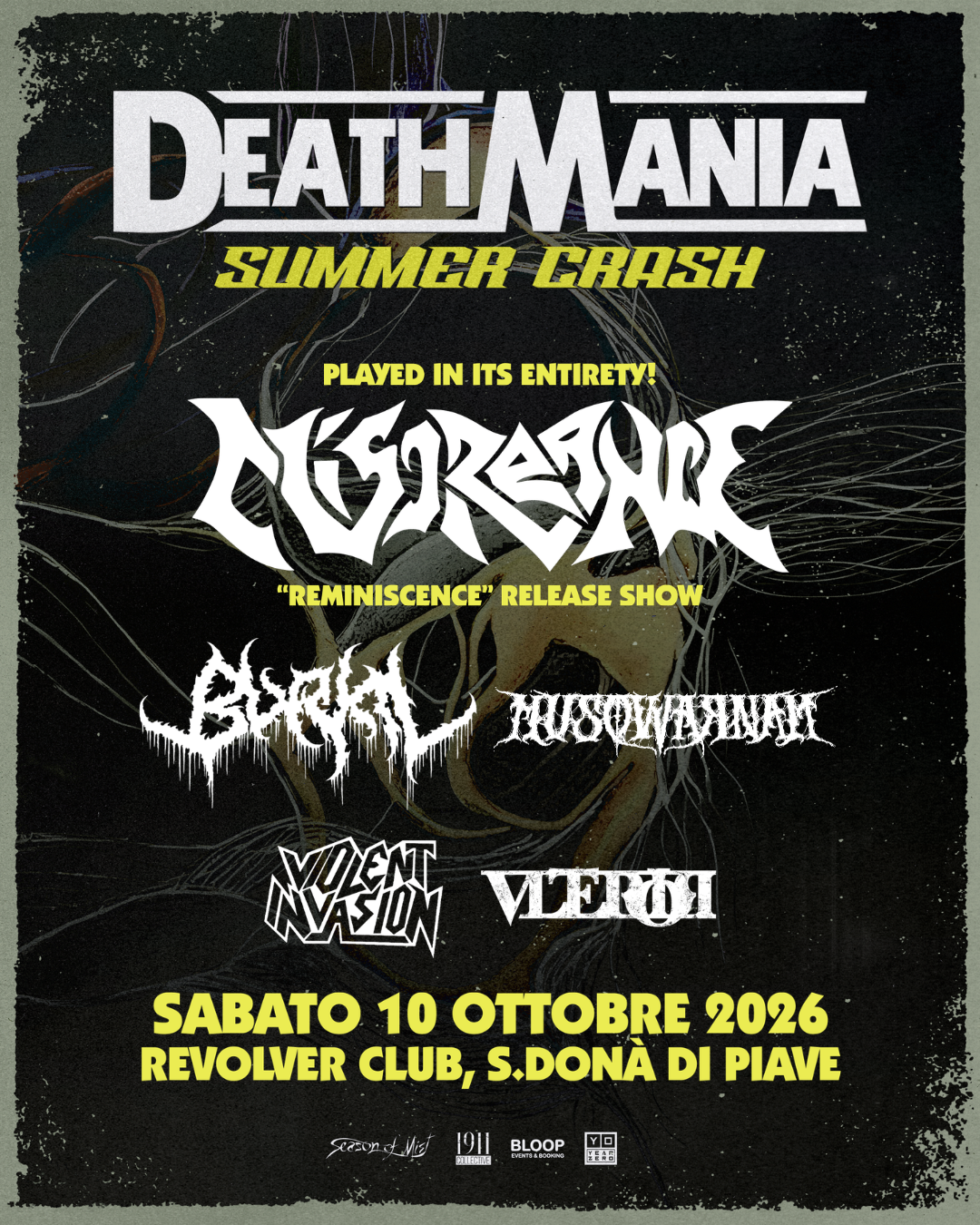 DEATHMANIA SUMMER CRASH: RINVIATO AL 10 OTTOBRE 2026