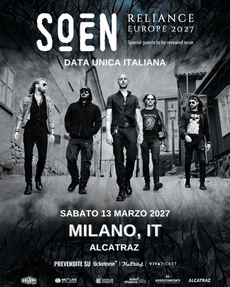 SOEN: DATA UNICA ITALIANA A MILANO NEL 2027!