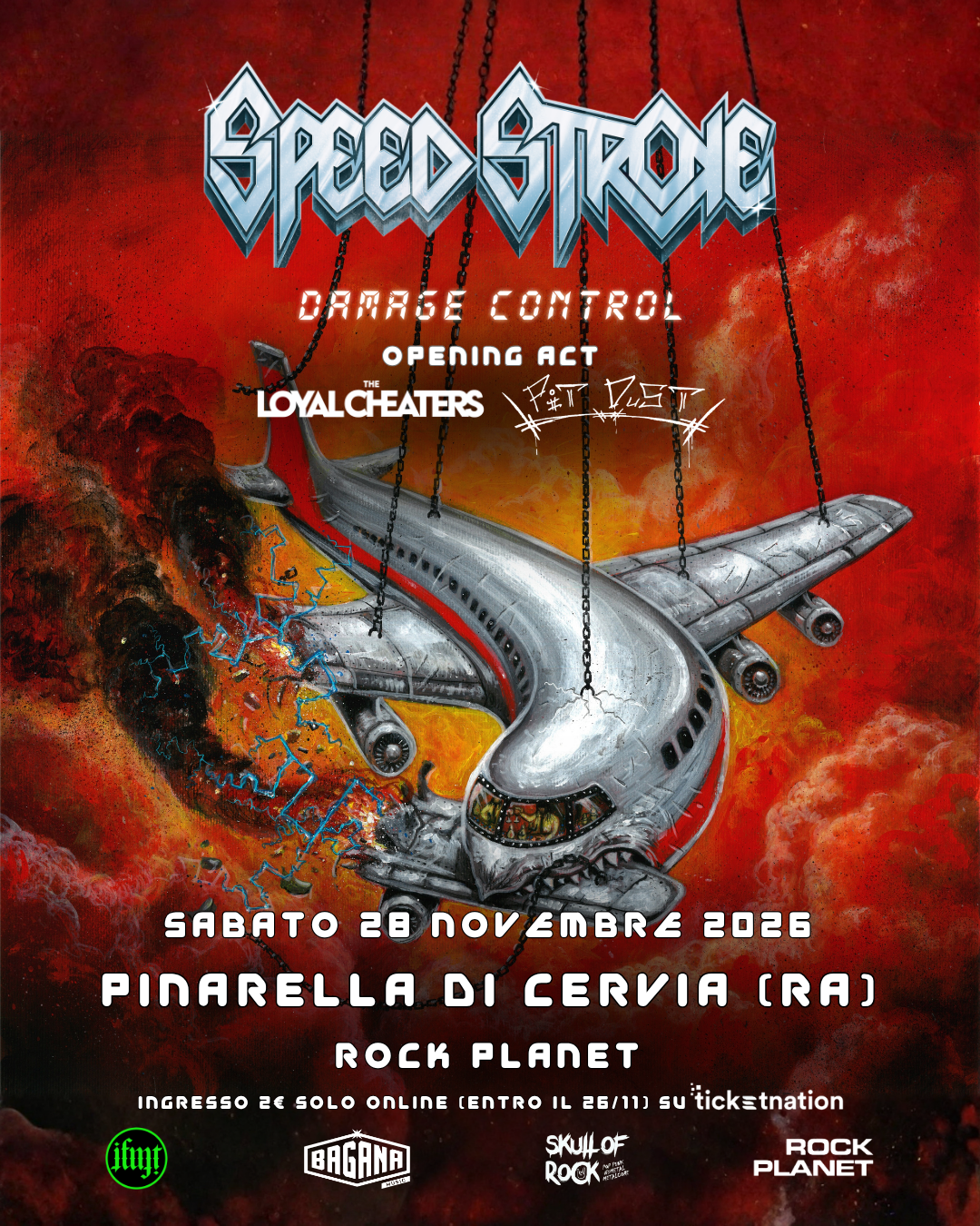 SPEED STROKE: NUOVA DATA AL ROCK PLANET PER IL “DAMAGE CONTROL TOUR 2026”