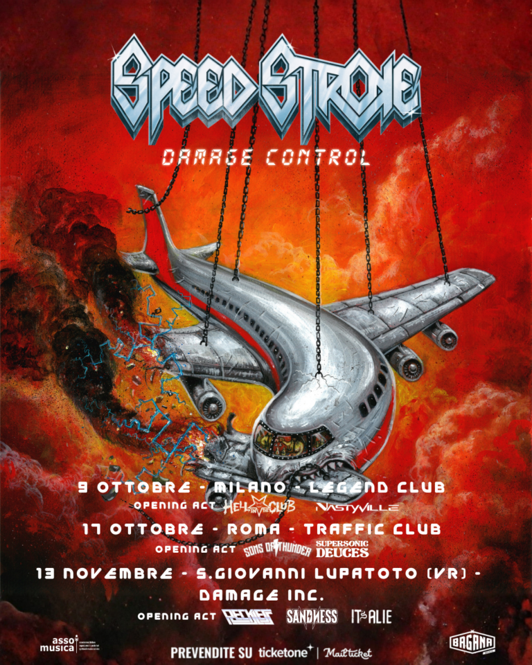 SPEED STROKE: ANNUNCIATI GLI OPENING ACT DEL “DAMAGE CONTROL TOUR 2026” – Aggiornamento importante anche per la data di Bologna