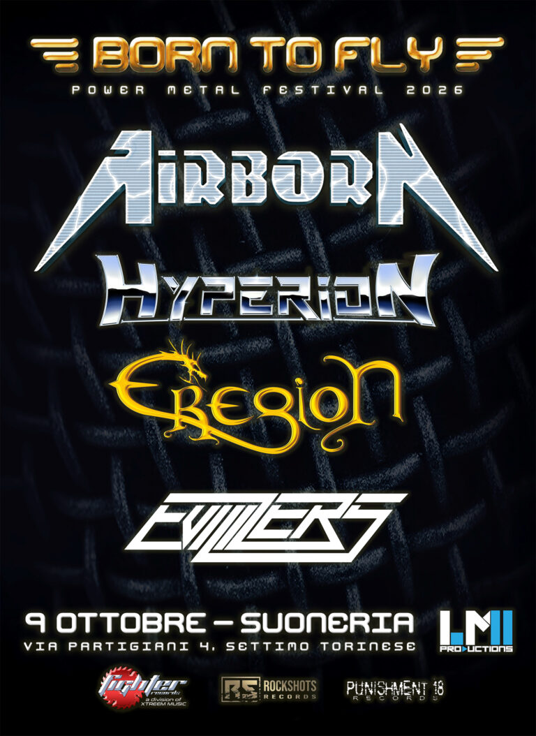 AIRBORN, A OTTOBRE L’OTTAVA EDIZIONE DEL “BORN TO FLY – POWER METAL FESTIVAL”