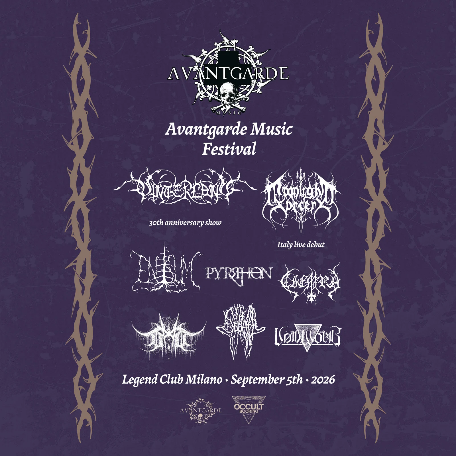 AVANTGARDE MUSIC FESTIVAL 2026: importante aggiornamento sulla location