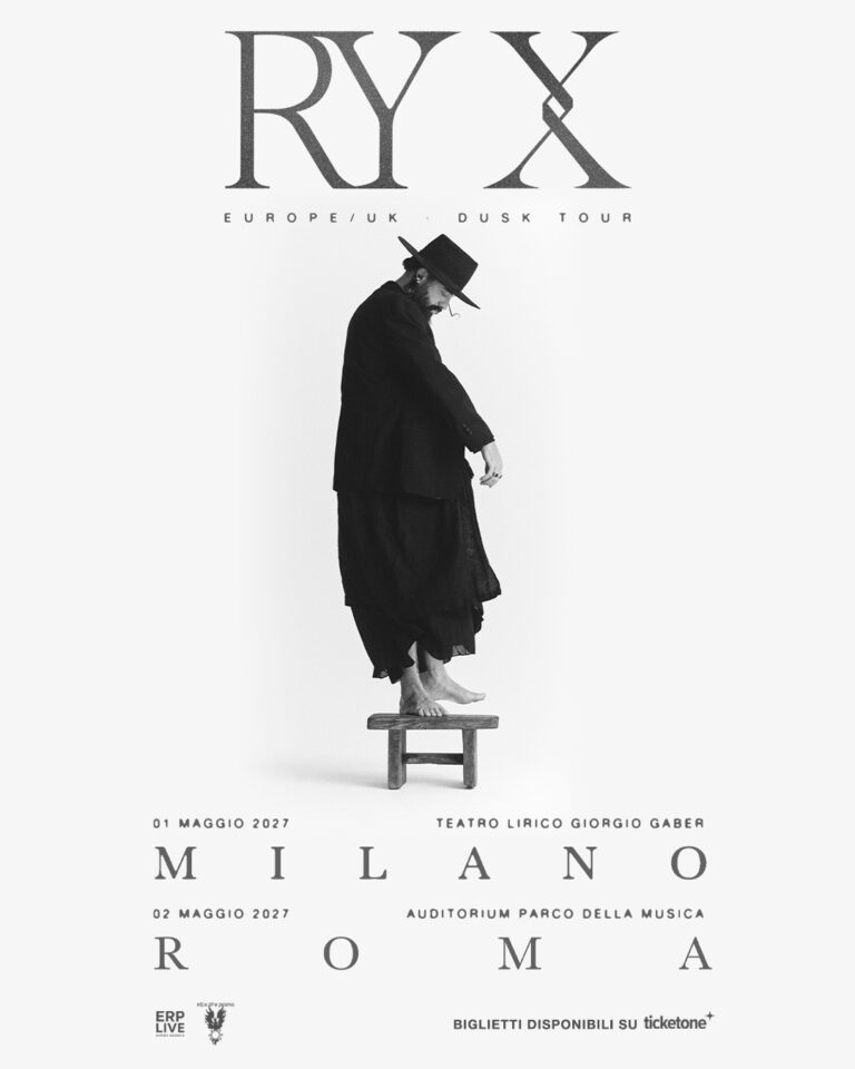 RY X: due date live in Italia a Milano e Roma a maggio 2027