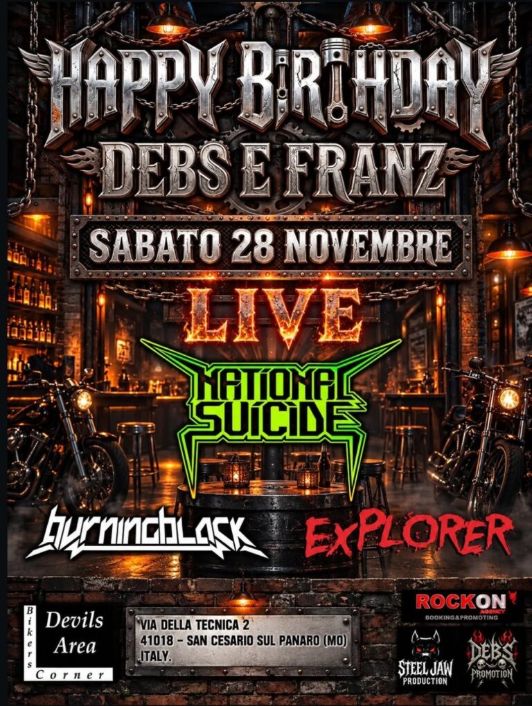 NATIONAL SUICIDE + BURNING BLACK + EXPLORER – Devils Area, (MO)