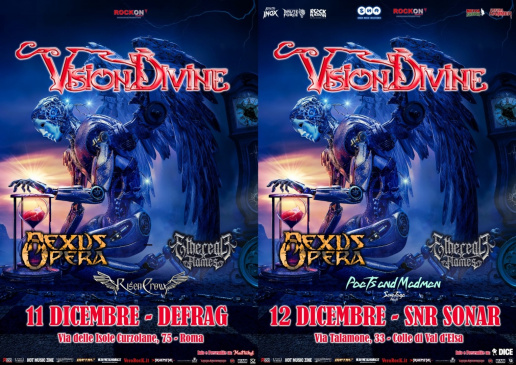 ROCK ON AGENCY ANNUNCIA 2 DATE SPECIALI PER I VISION DIVINE