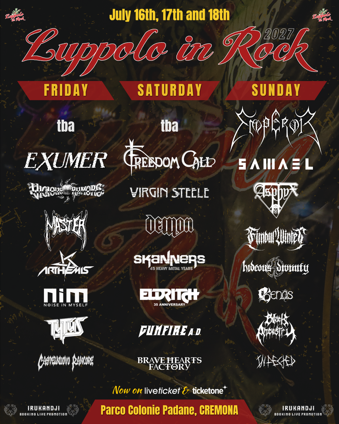 Luppolo in Rock 2027 – Freedom Call ed Exumer si uniscono alla line-up